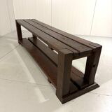 Large brutalist oak bench wall table 1900’s