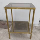 Gilded brass side table