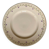 Longwy dish from 1924 - 30cm in diameter - Service Violetta - Very good summer