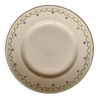 Longwy dish from 1924 - 30cm in diameter - Service Violetta - Very good summer