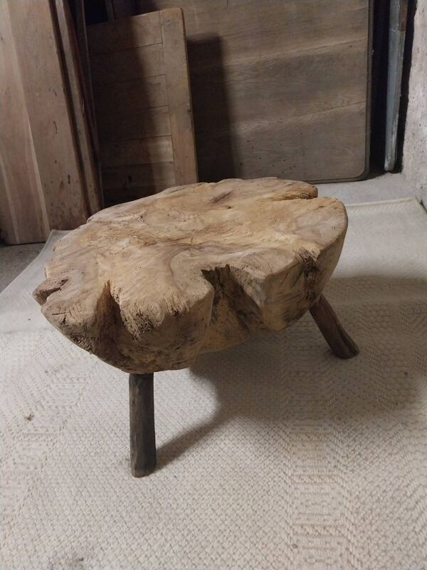 Billot table basse brutaliste