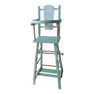 Chaise haute de poupee vintage