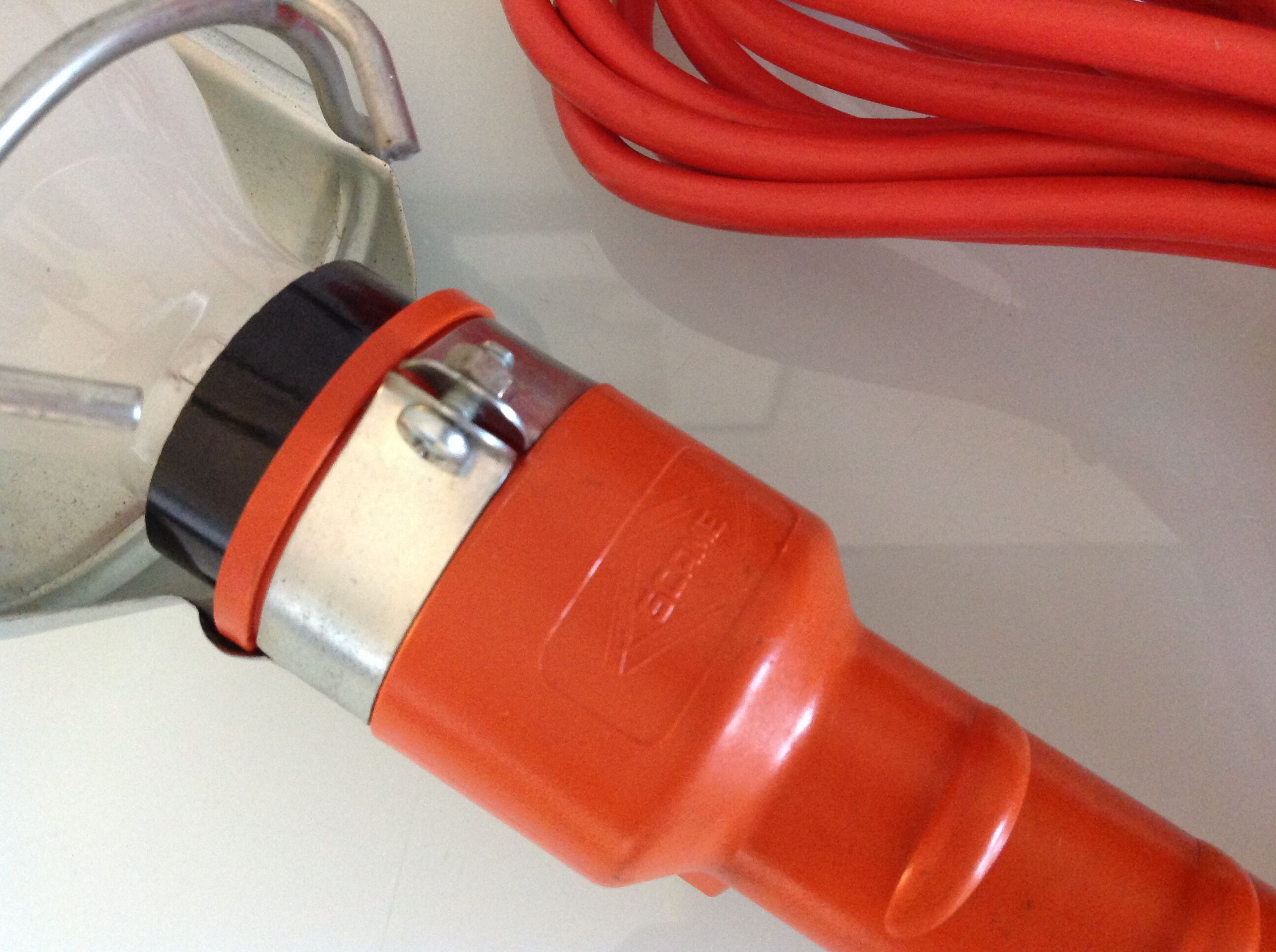 Scame orange workshop walker industrial/vintage 60s-70s