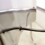 Pair of chromed metal table lamps, 1970