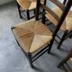 Set of 4 straw chairs from the 50s Dudouyt