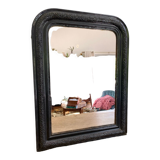 Louis Philippe mirror of the period with the plate repainted in nour