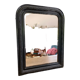 Miroir Louis Philippe d’epoque à l’assiette repeinte en nour