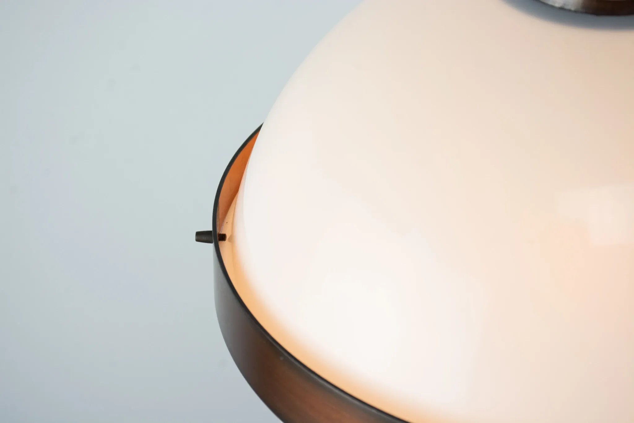 UFO Pendant Light – Vintage Space Age Acrylic Hanging Lamp, Copper/Bronze B