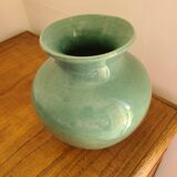 Light green ceramic vase