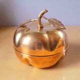 Apple and pear brass boxes from the 70s