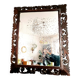 Neo-Gothic mirror in carved oak circa 1940