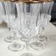 Lot of 6 x Large Wine Glasses. Valencay Gold/Crystal d'Arques model.