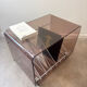Hi-fi furniture in smoked Plexiglas by Michel Dumas for Roche Bobois.
