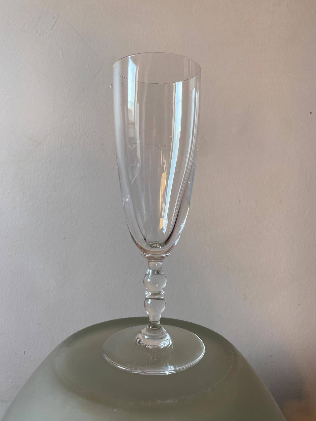 Saint Louis crystal flutes
