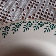Lot de 3 assiettes creuses anciennes Terre de fer Choisy Le Roi