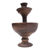 Grand bougeoir / fontaine , céramique signée jean marais