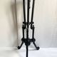 Napoleon III stool in blackened carved wood, 19th century