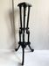Napoleon III stool in blackened carved wood, 19th century