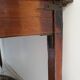 Old half-moon table or serving trolley on wheels