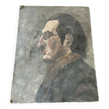 Old portrait of a man – painting on panel