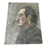 Portrait ancien d’homme – peinture sur panneau