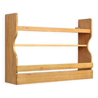 Pine wall-mounted sideboard, Les Arcs 1800, circa 1970