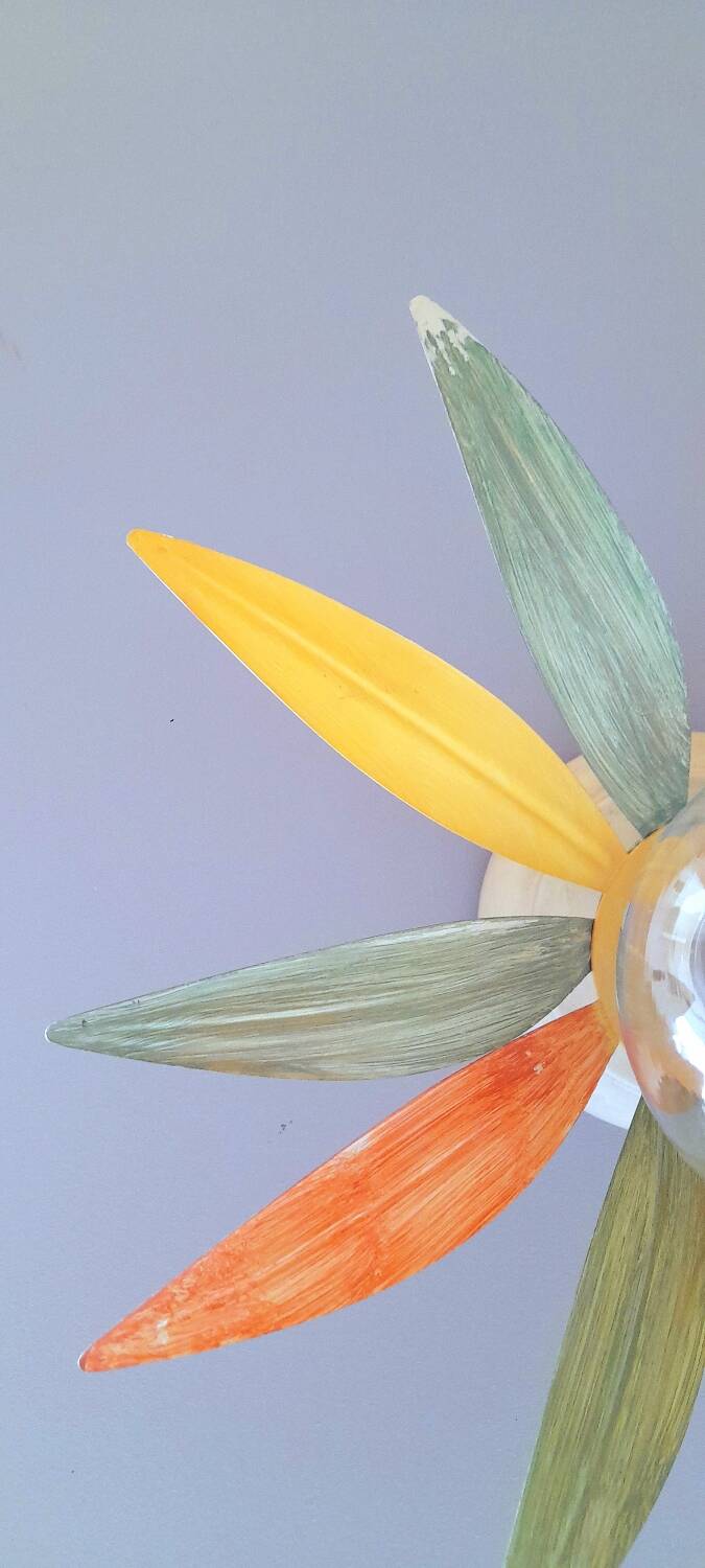 70s flower wall or ceiling light