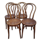 Set of 4 bentwood bistro chairs, stamped "Jacob & Josef Kohn", late 19th century