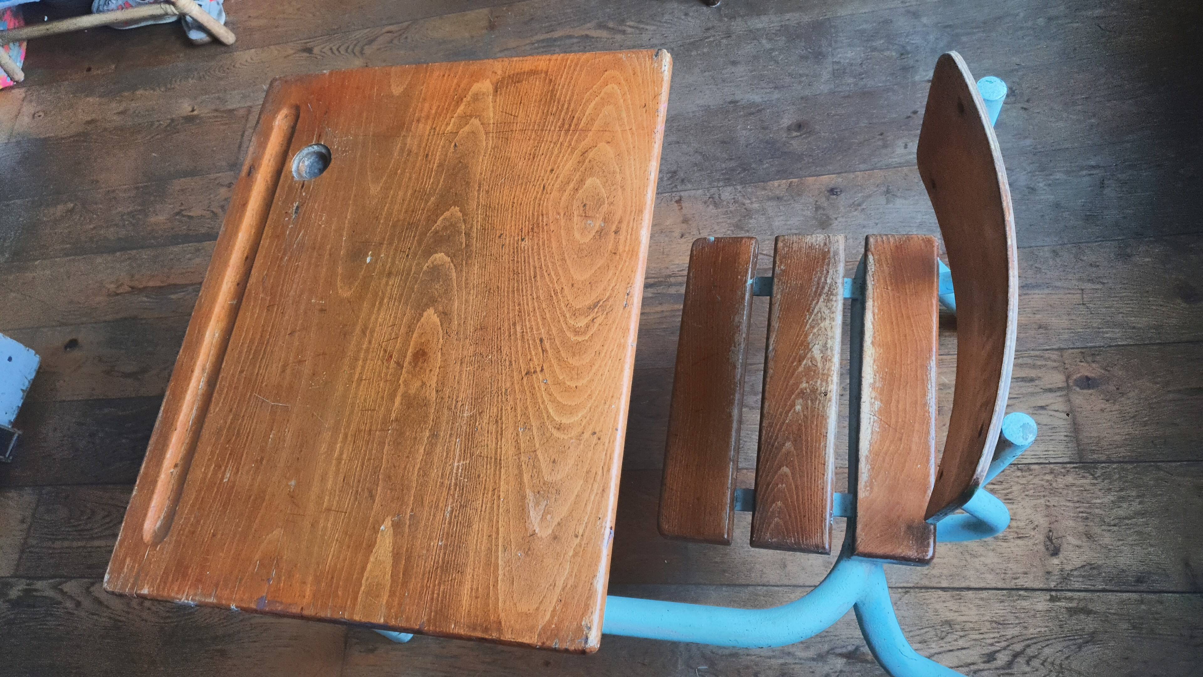 vintage school desk