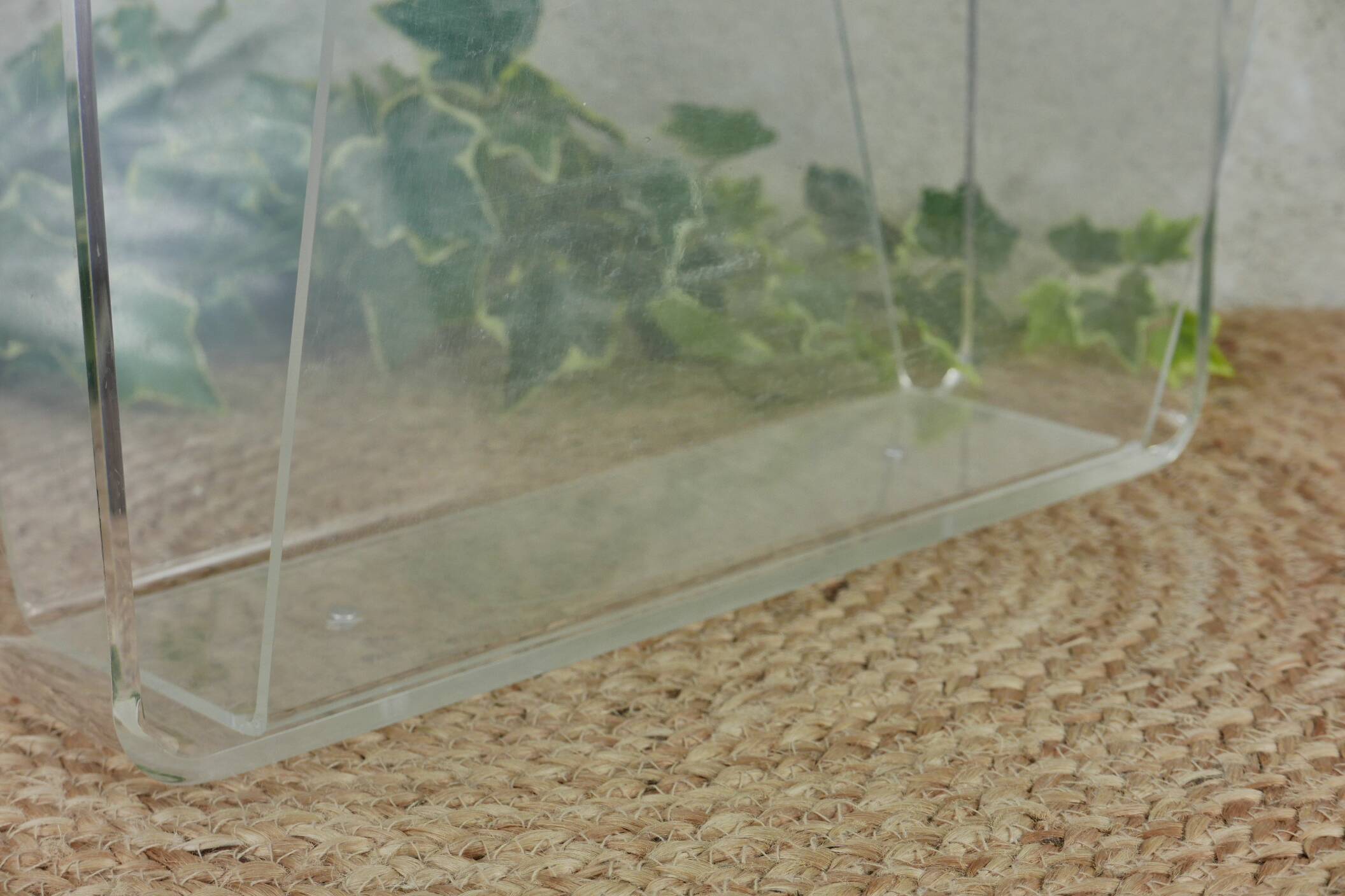 Roche Bobois plexiglass magazine rack 70