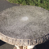 Garden set table and 6 stools, Italy early 20th century