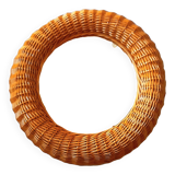 Rattan mirror 60s 47cm