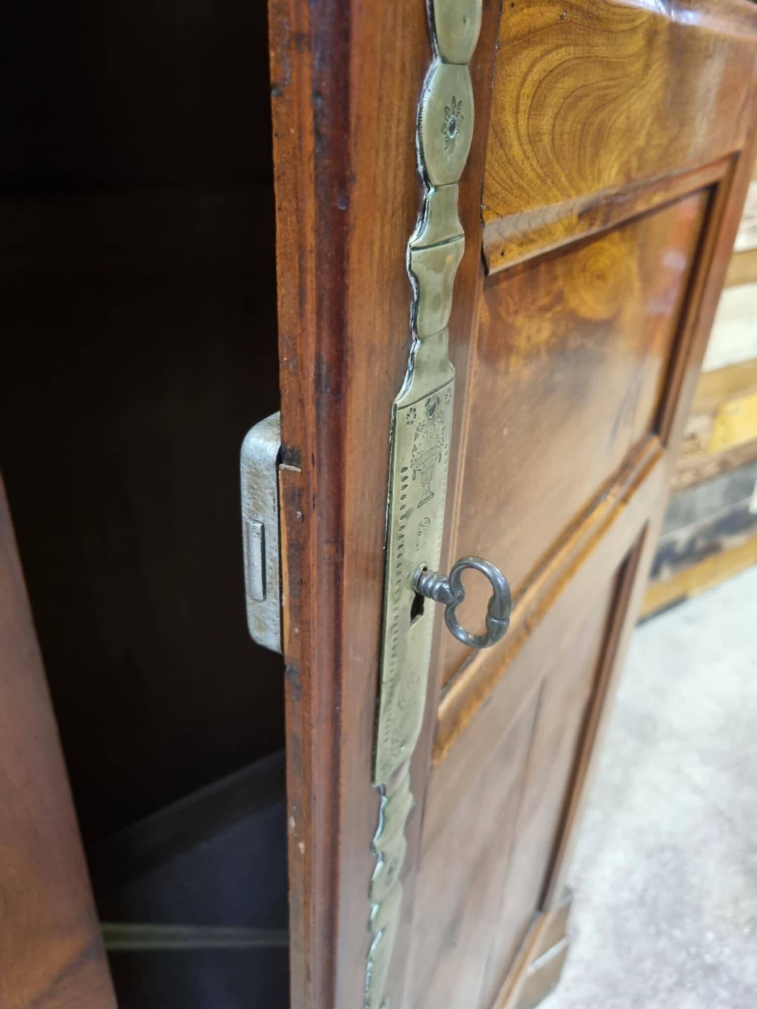 Antique cherry wood wardrobe