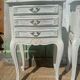 Paire de chevets style Louis XV patinés