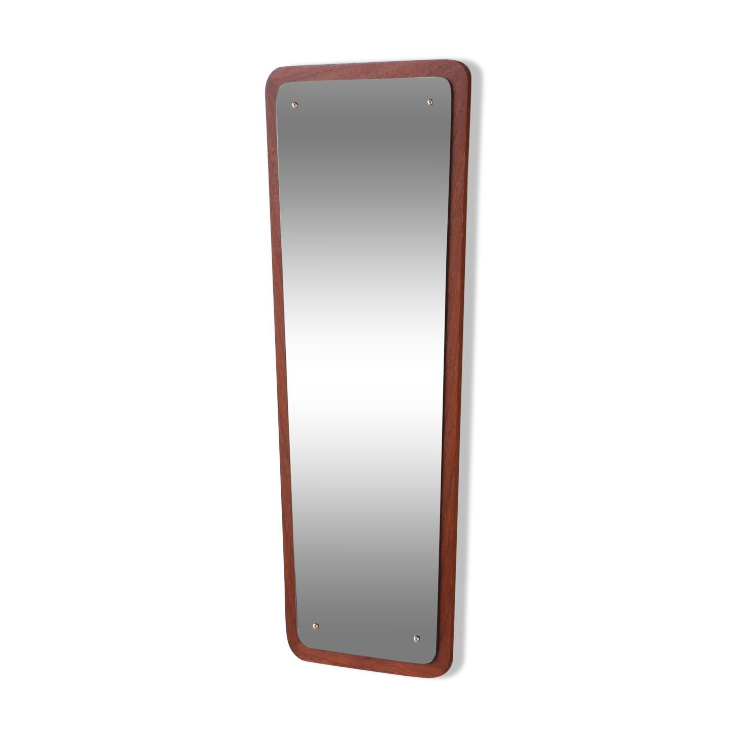 Miroir scandinave vintage en teck – Années 60