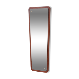 Miroir scandinave vintage en teck – Années 60