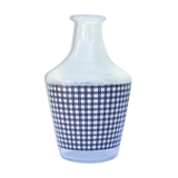 Tartan motif glass carafe