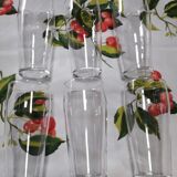 Set of 6 thin glasses of 13.8cm high