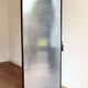 Industrial metal locker room patinated rounded corners