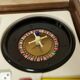 Unique 1960s bedside table with 15 complete games, compass legs, 1960s