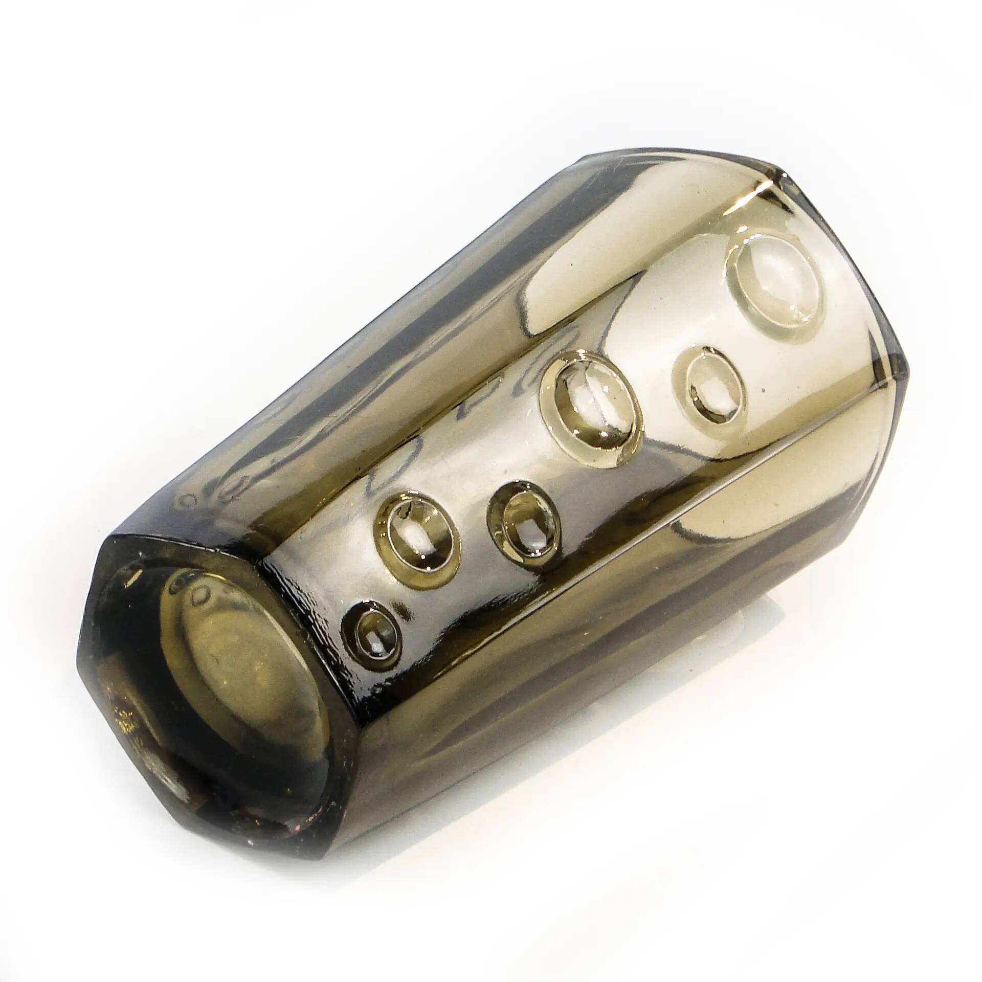Mid-century modern vase, glass, designed by J. S. Drost, Ząbkowice, Poland, 1970s