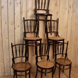 Set of 6 bistro chairs by Fischel