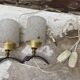 Pair of vintage bedside lamps 1960 design french light vintage perspex plexiglass