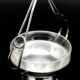 Art Nouveau sugar bowl, silver-plated brass, Poland, 1930s