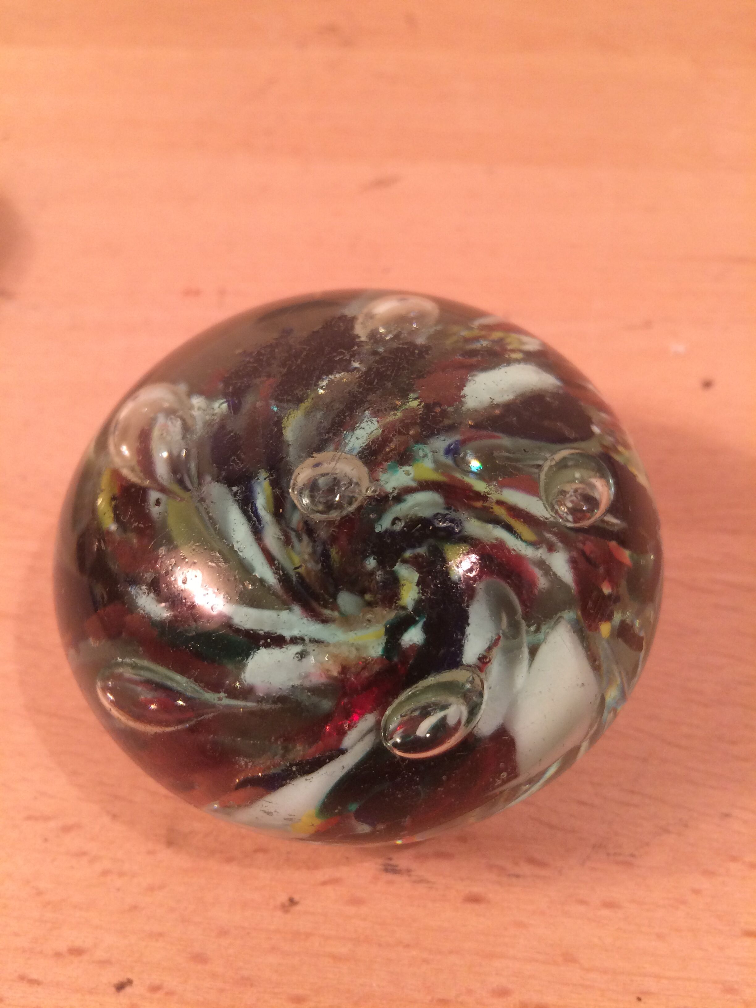 5 sulphides paper press millefiori Murano, La Rochère, Leixus