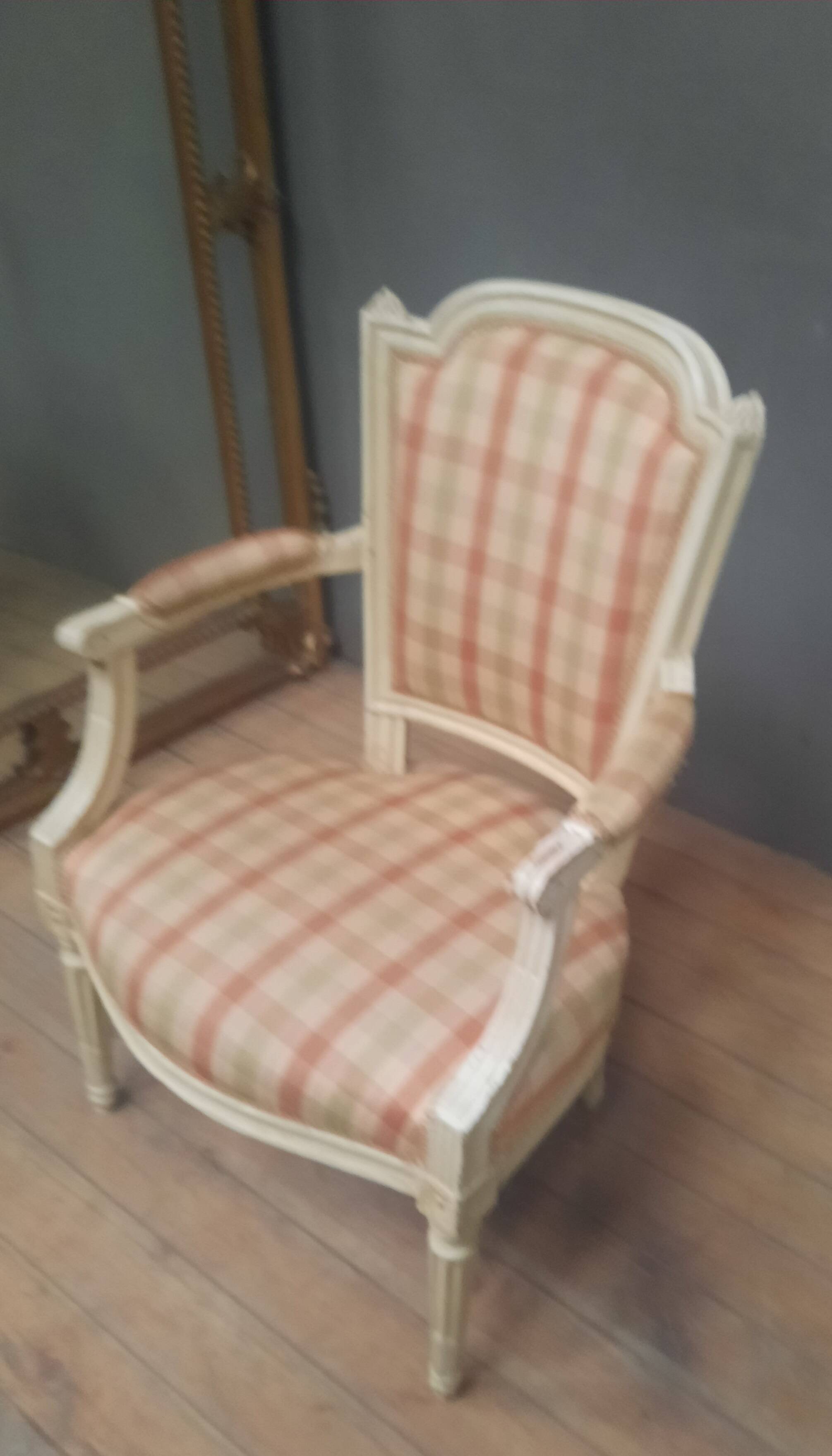 Lacquered armchair in the Louis XVI style