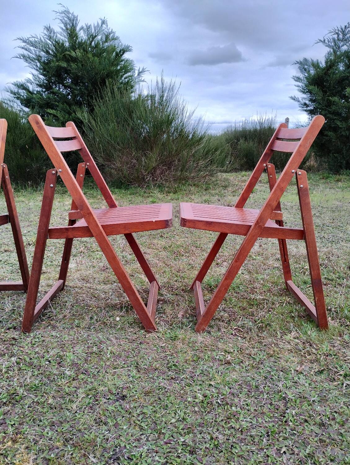Vintage folding chairs