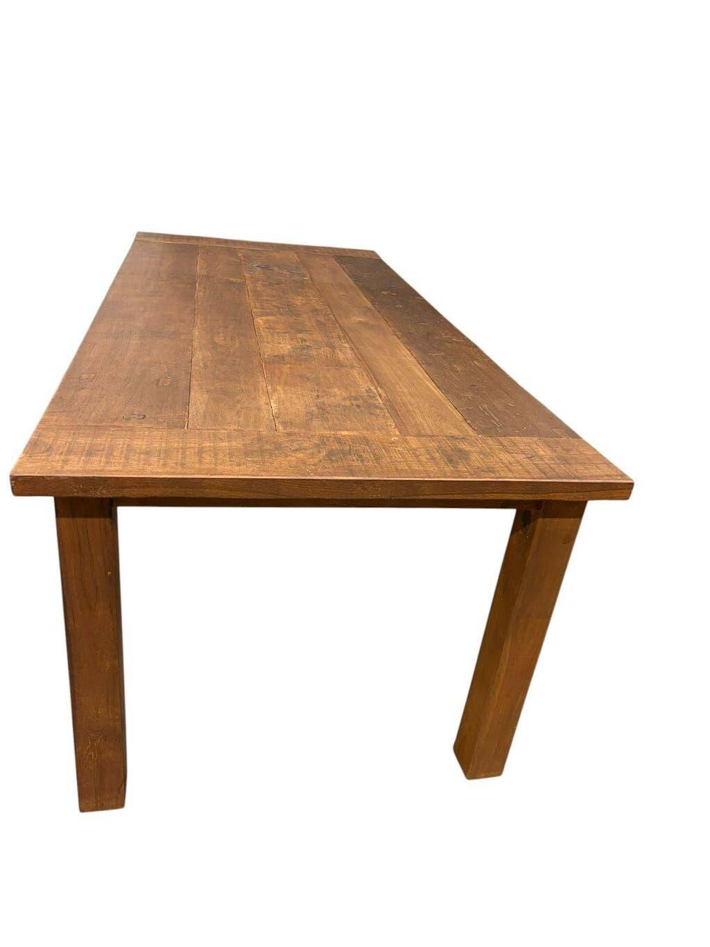 XL vintage solid wood dining table / farmhouse table