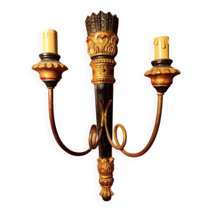 Grande applique double - noir