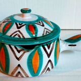 Ceramic fondue pot